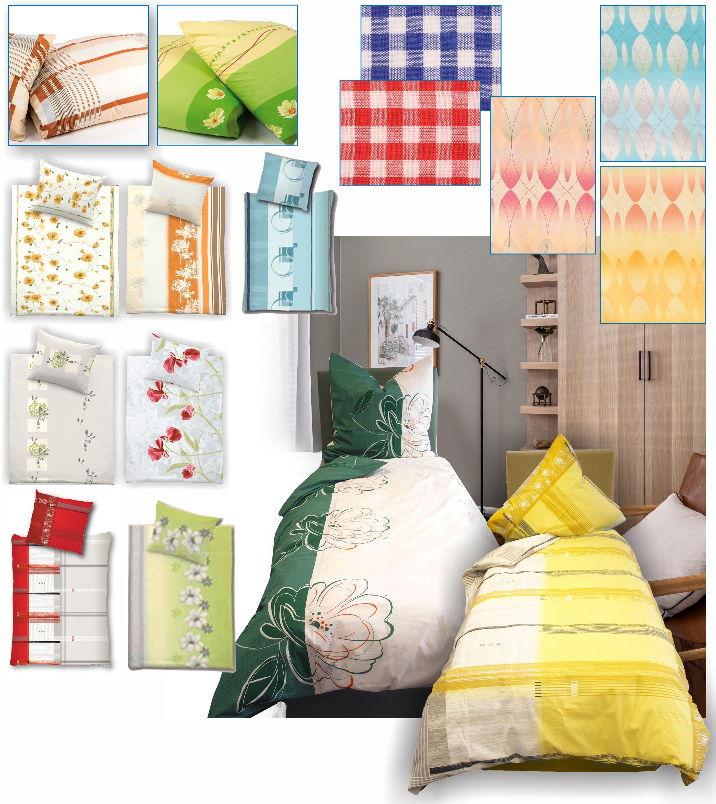 Bettwäsche Renforcé bedruckt - Bettbezug 135x200 cm Bettwäsche Renforcé bedruckt - Bettbezug 135x200 cm